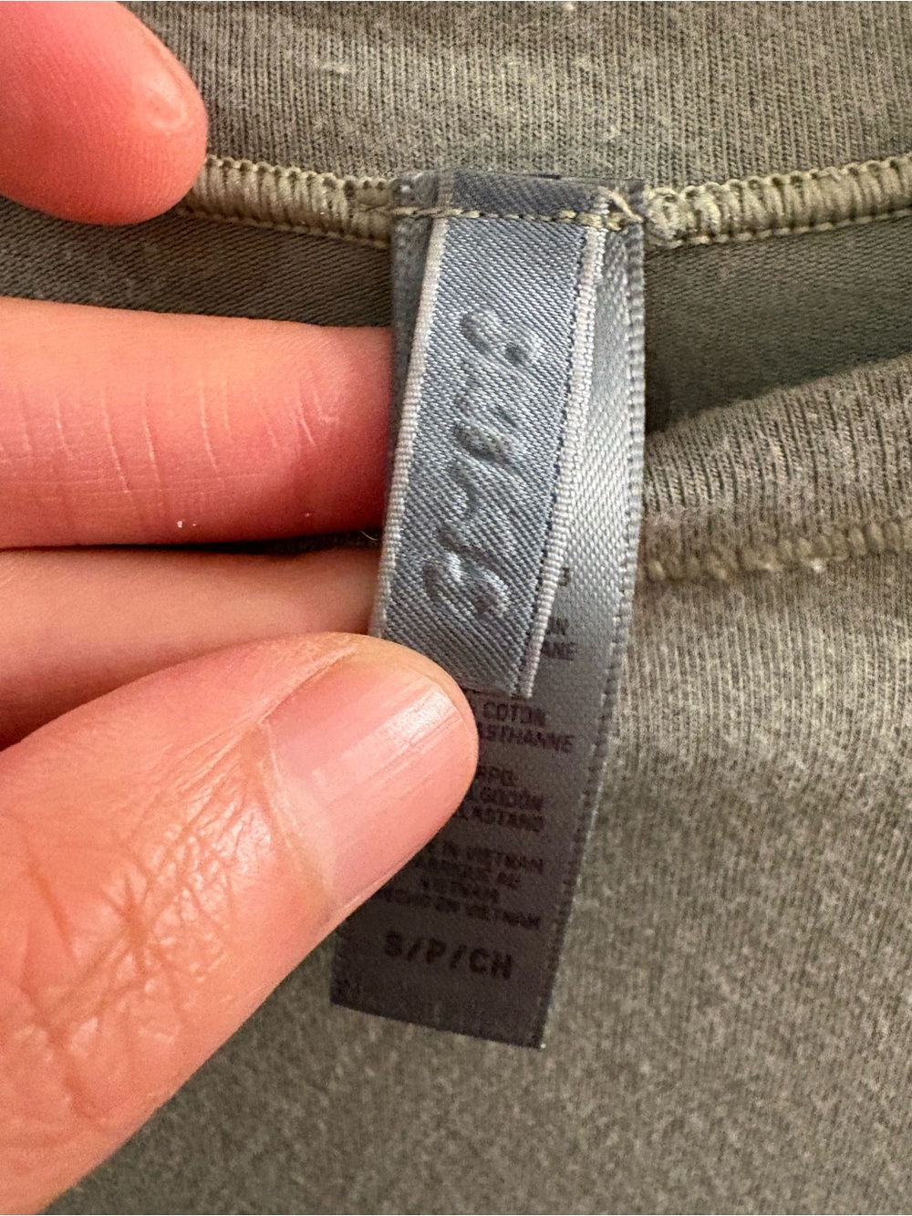 Skims Sage green cotton jersey long Sleeve Crewneck Top - Picture 3 of 7